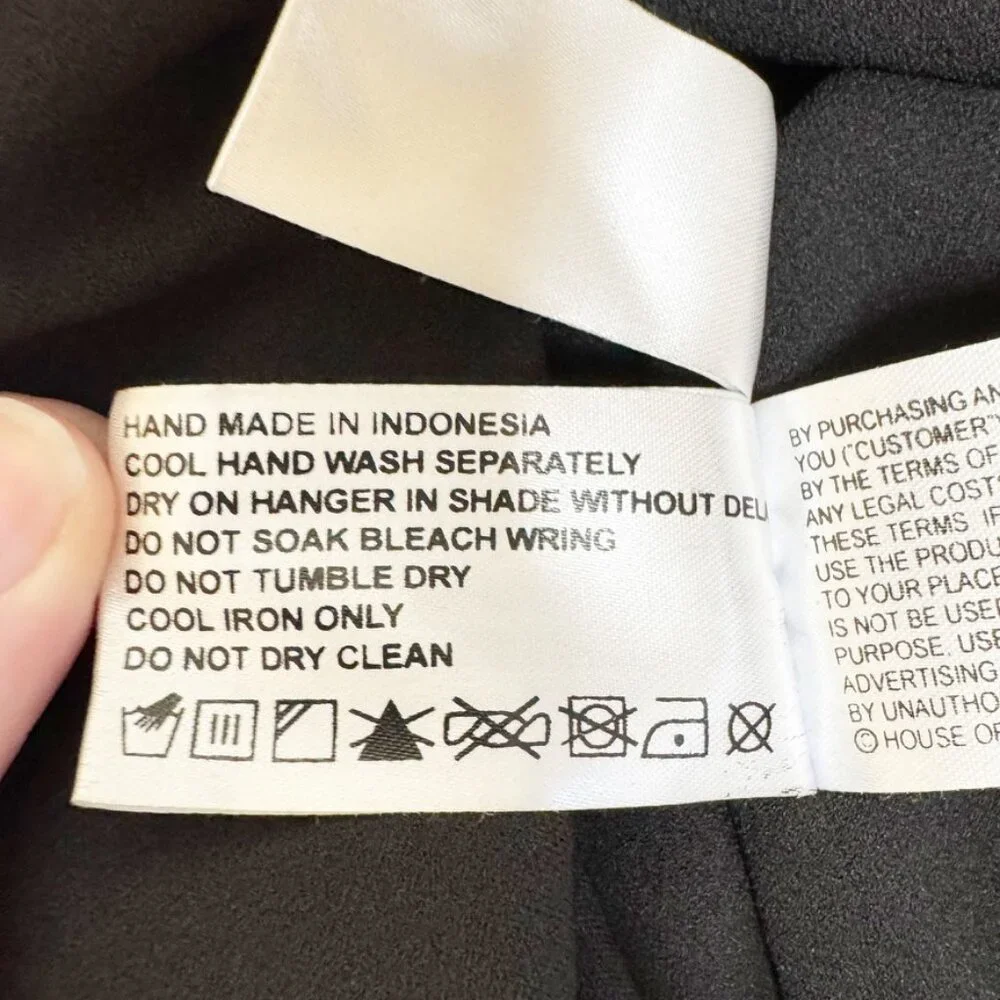 Zhivago On Guard Two-Pieced Black Midi Dress XS - Picture 6 of 16